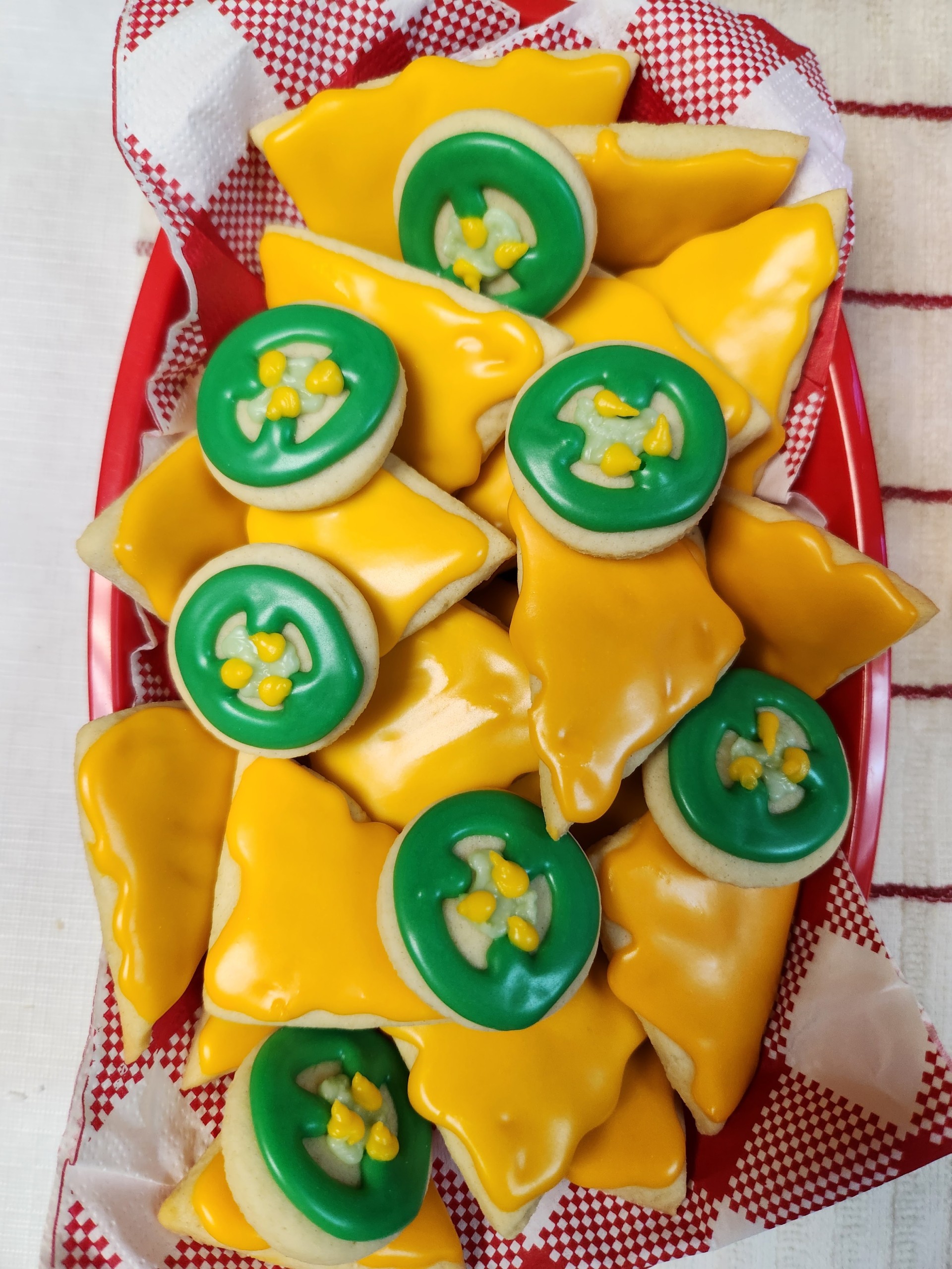 St Patrick's Day shamrock star cookies